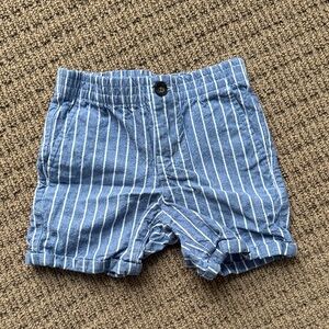 Janie and Jack Blue Pinstripe Shorts